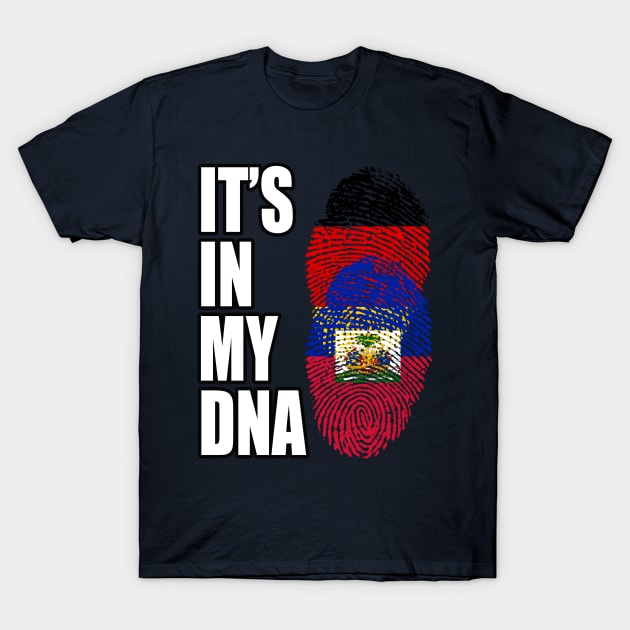 Germany and Haitian Mix DNA Heritage T-Shirt by Just Rep It!!